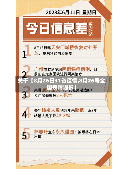 关于【8月26日31省疫情,8月26号全国疫情通报】-第2张图片