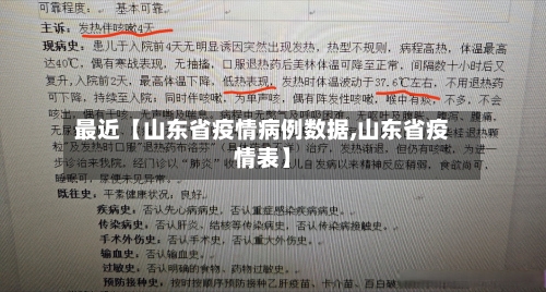 最近【山东省疫情病例数据,山东省疫情表】-第2张图片