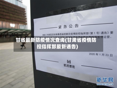 甘省最新防疫情况查询(甘肃省疫情防控指挥部最新通告)-第1张图片