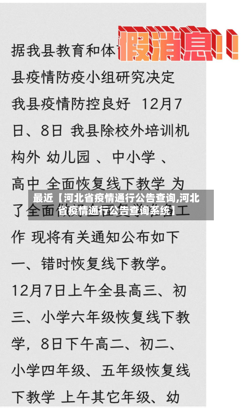 最近【河北省疫情通行公告查询,河北省疫情通行公告查询系统】-第1张图片