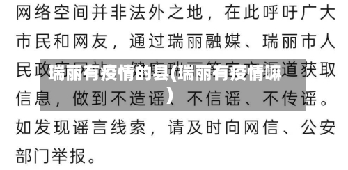 瑞丽有疫情的县(瑞丽有疫情嘛)-第1张图片