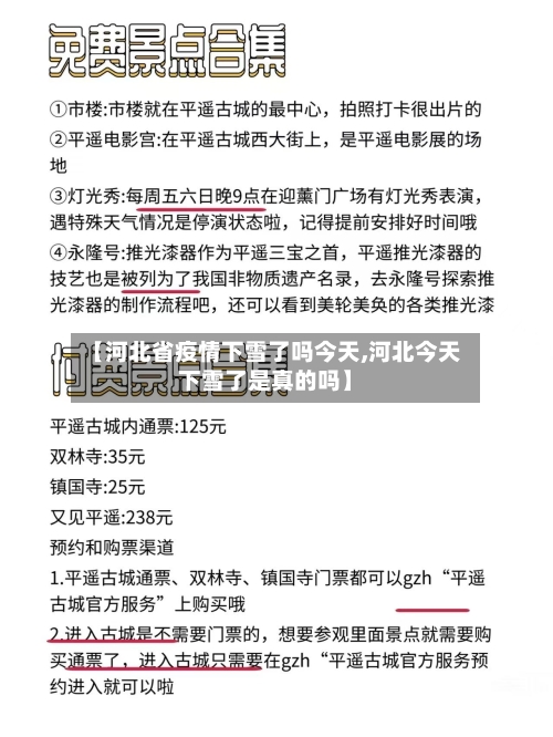 【河北省疫情下雪了吗今天,河北今天下雪了是真的吗】-第1张图片