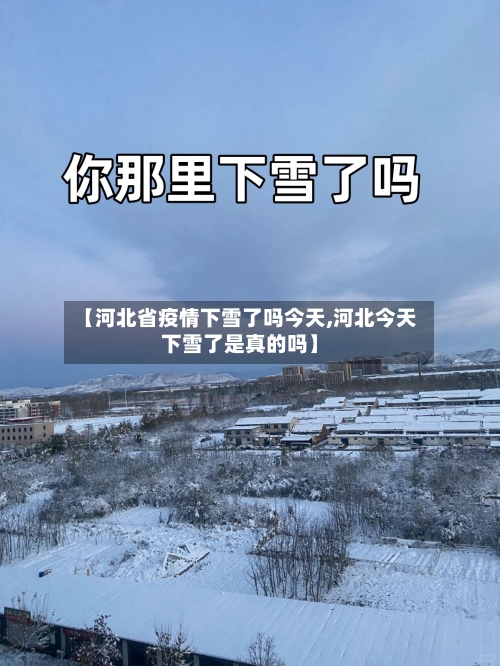 【河北省疫情下雪了吗今天,河北今天下雪了是真的吗】-第3张图片